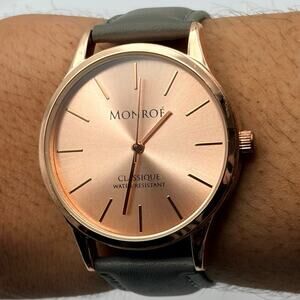 Rose Gold & Gray Monroe Men’s Watch